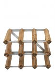 The Swedish Wine Rack Factory - 9 Bottle Winerack Assembled Light Wood - Riiulid - ONE SIZE