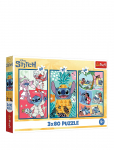 Trefl - Pappussel Trefl 3X80 Bitar Lilo & Stitch - Klassikalised m&otilde;istatused - ONE SIZE