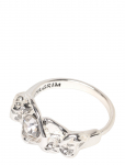 Pilgrim - Tina Organic Shape Crystal Ring Silver-Plated - S&otilde;rmused - ONE SIZE