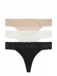 Tommy Hilfiger - 3 Pack Tanga Thong - Stringid - XS