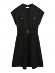 Tommy Hilfiger - Vis/Linen Belted Knee Ss Dress - L&uuml;hikesed kleidid - S