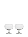 Sagaform - Blanka Coupe Glass, 2-Pcs - Valge veini klaasid - 30 CL