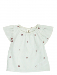 M&uuml;sli By Green Cotton - Seersucker Stripe Frill S/S T Baby - Pluusid ja tuunikad - 68