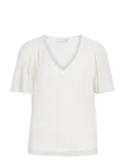 Vila - Vifalia V-Neck S/S Top - Noos - L&uuml;hikeste varrukatega - 38