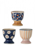 Bloomingville - Eviaya Egg Cup, Blue, Stoneware - Munatopsid - ONE SIZE