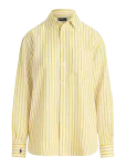 Polo Ralph Lauren - Oversize Fit Striped Linen-Cotton Shirt - L&uuml;hikeste varrukatega - XS