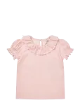 Copenhagen Colors - Crepe Tee W. Frill Collar - Pluusid ja tuunikad - 110