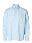Selected - Slhrlxgeorge Dobby Ls Shirt - Triibulised s&auml;rgid - XXL