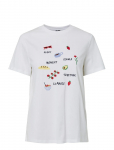 Pieces - Pcgak Ss Embroidery T-Shirt Jrs Bc - L&uuml;hikeste varrukatega - S