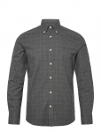 Morris - Flannel Overcheck Shirt-Slim Fit - Vabaaja s&auml;rgid - XS