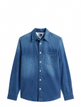 Tommy Jeans - Tjm Denim Regular Fit Shirt Ext - Teksas&auml;rgid - S