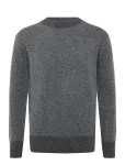 Knowledge Cotton Apparel - Lambswool Jacquard Sweater - &Uuml;mara kaelusega - L
