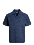 Jack & Jones - Jprbluwinson Print Dobby S/S Shirt Ln - Vabaaja s&auml;rgid - XXL