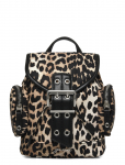 Ganni - Leopard Small Nylon Bucky Backpack - Seljakotid - ONE SIZE