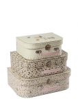 Smallstuff - Suitcase Set L, M, S, Safari Animals And Engines - Reisitarvikud - 29.2X19X9.5AND 25.2X17.7X8.5AND 20X14.5X8CM