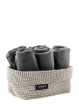 Blomus - Crochet Rope Basket L - 20 X 12 X 9 Cm - Tela - Sand - Hoiukorvid - L 20CM