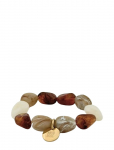 Bud To Rose - Prisma Resin Bracelet Green/Brown - P&auml;rlitega k&auml;ev&otilde;rud - ONE SIZE