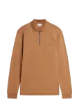 Tommy Hilfiger - L/S Liquid Cotton Zip Reg - Pikkade varrukatega kootud polos&auml;rgid - M