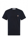 Maison Kitsune - Fox Head Patch Classic Tee-Shirt - L&uuml;hikeste varrukatega - L