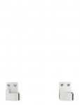 Nichba Design - Bath Hook 2 Pack - Brushed Stainless - WC hoidikud ja jalad - ONE SIZE