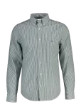 Gant - Reg Classic Poplin Banker Shirt - Triibulised s&auml;rgid - S