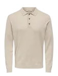 ONLY & SONS - Onsloui Reg 12 Ls Mel Polo Knit Noos - Pikkade varrukatega kootud polos&auml;rgid - M