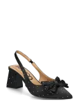 Bianco - Biamaralyn Slingback Bow Rhinestone Satin - Kontsaga slingback-kingad - 36