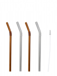 Byon - Straw Smile 4Pcs/Set - K&otilde;rred - ONE SIZE