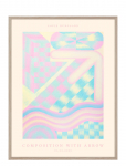 If Walls Could Talk - Composition With Arrow No. 2 - Graafilised mustrid - 70X100CM