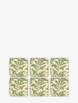 Morris & Co - Coasters Willow Bough Green 6-P - Joogialused - ONE SIZE