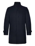 Lindbergh - Recycled Wool Funnel Neck Coat - Villased mantlid - S