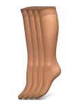 Lindex - 4-Pack Knee-High Socks 20 Denier - P&otilde;lvikud - 36/42