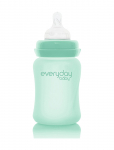 Everyday Baby - Glass Baby Bottle Healthy + Mint Green 150Ml - Lutipudelid - 150 ml