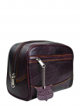 Parker - Parker Leather Travel/Dopp Kit - Large (8"X5"X4") - Travel Size - ONE SIZE
