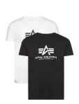 Alpha Industries - Basic T-Shirt Bl 2 Pack - L&uuml;hikeste varrukatega - L