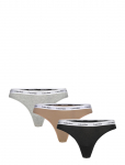 Calvin Klein - Thong 3Pk - Stringid - XL