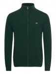 GANT - Extrafine Lambswool Zip Cardigan - Poolpika lukuga džemprid - XXXL