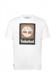 Timberland - Stack Logo Colored Short Sleeve Tee White - L&uuml;hikeste varrukatega - XXL