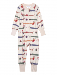 Geggamoja - Bamboo Two Way Zip Pyjamas Santa Dogs - Pidžaama kombinesoonid - 98/104