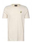 Lyle & Scott - Linen Blend Breton Stripe T-Shirt - L&uuml;hikeste varrukatega - S