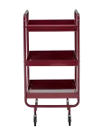 House Doctor - Trolley, Hdroll, Burgundy - Ratastega lauad - 42X38X85CM