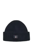 Gant - Cotton Blend Ribbed Beanie - Kootud m&uuml;tsid - ONE SIZE
