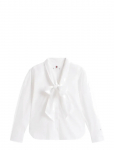Tommy Hilfiger - Poplin Bow Collar Ls Shirt - Pikkade varrukatega - 42