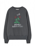 THE ANIMALS OBSERVATORY - Flowers Dark Frey Bear Sweatshirt - Dressipluusid - 10 Y