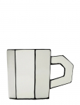 Serax - Tea Cup White/Black Carte Blanche Set/2 - Teetassid - ONE SIZE