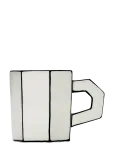 Serax - Tea Cup White/Black Carte Blanche Set/2 - Teetassid - ONE SIZE