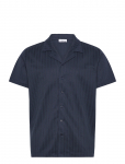 The Resort Co. - Jacquard Resort Shirt Navy - L&uuml;hikeste varrukatega s&auml;rgid - L