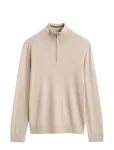 Gant - Extrafine Merino Wool Half Zip - Poolpika lukuga džemprid - S