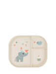 Done By Deer - Foodie Compartment Plate Celebration Sand - Taldrikud - 22X 18X H 2CM