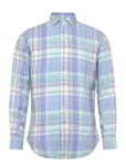 Polo Ralph Lauren - Classic Fit Plaid Slub Linen Shirt - Vabaaja s&auml;rgid - XXL